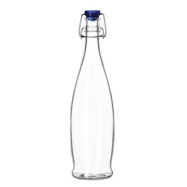 Libbey Glassware 33 7/8 oz Water Bottle w/Wire Bail Lid, PK6 13150020
